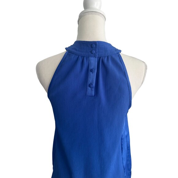 JOHNSTON & MURPHY Blue Button Collar Tank Top Size XS - Picture 6 of 6